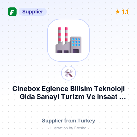 Cinebox Eglence Bilisim Teknoloji Gida Sanayi Turizm Ve Insaat Ticaret Limited Sirketi – summary card, no photo uploaded yet