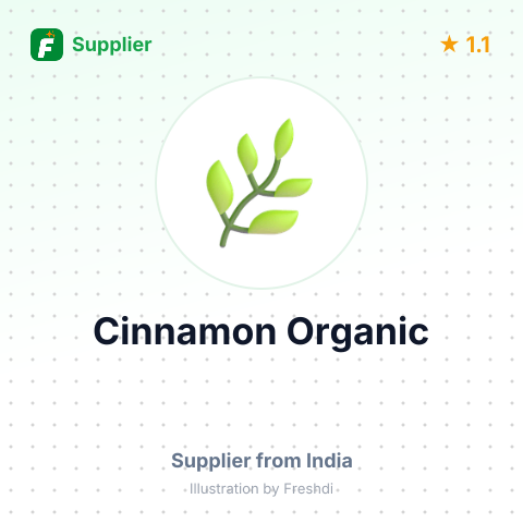 Cinnamon Organic – summary card, no photo uploaded yet
