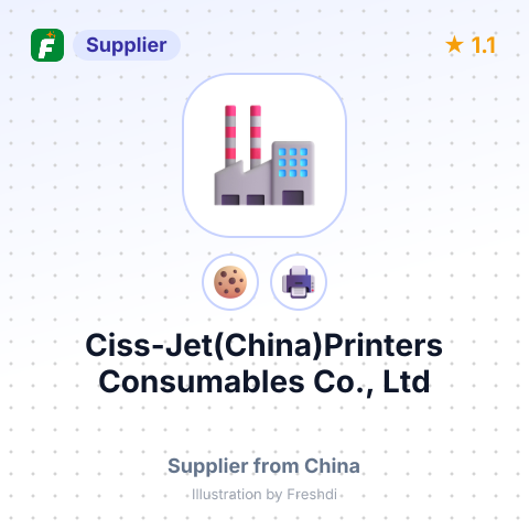 Ciss-Jet(China)Printers Consumables Co., Ltd – summary card, no photo uploaded yet
