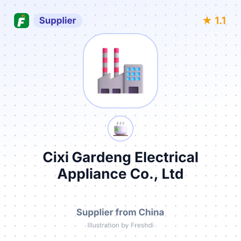 Cixi Gardeng Electrical Appliance Co., Ltd – summary card, no photo uploaded yet