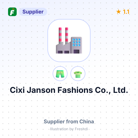 Cixi Janson Fashions Co., Ltd. – summary card, no photo uploaded yet