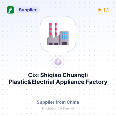 Cixi Shiqiao Chuangli Plastic&Electrial Appliance Factory – summary card, no photo uploaded yet