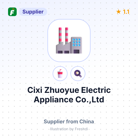 Cixi Zhuoyue Electric Appliance Co.,Ltd – summary card, no photo uploaded yet
