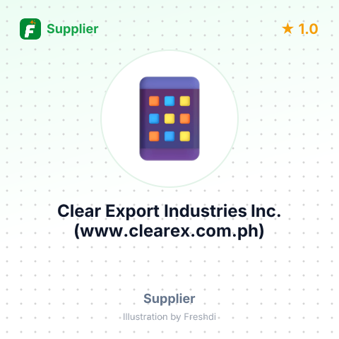 Clear Export Industries Inc. (www.clearex.com.ph) – summary card, no photo uploaded yet