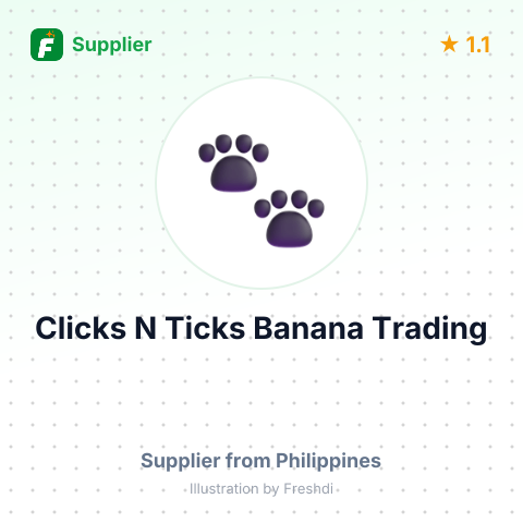 Clicks N Ticks Banana Trading  – summary card, no photo uploaded yet