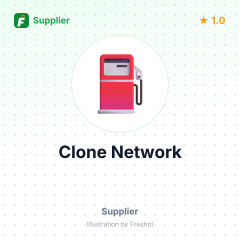 Clone Network – summary card, no photo uploaded yet
