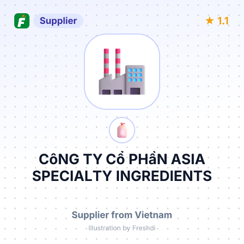 CôNG TY Cổ PHầN ASIA SPECIALTY INGREDIENTS – summary card, no photo uploaded yet