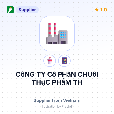 CôNG TY Cổ PHầN CHUỗI THựC PHẩM TH – summary card, no photo uploaded yet