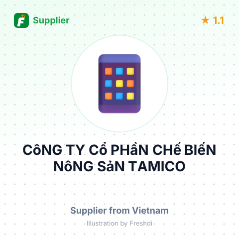 CôNG TY Cổ PHầN CHế BIếN NôNG SảN TAMICO – summary card, no photo uploaded yet
