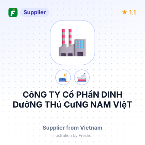 CôNG TY Cổ PHầN DINH DưỡNG THú CưNG NAM VIệT – summary card, no photo uploaded yet