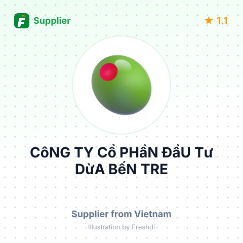 CôNG TY Cổ PHầN ĐầU Tư DừA BếN TRE – summary card, no photo uploaded yet