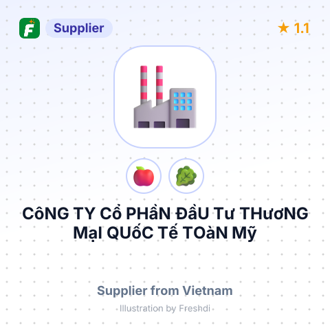 CôNG TY Cổ PHầN ĐầU Tư THươNG MạI QUốC Tế TOàN Mỹ – summary card, no photo uploaded yet