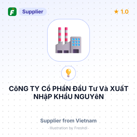 CôNG TY Cổ PHầN ĐầU Tư Và XUấT NHậP KHẩU NGUYêN DũNG – summary card, no photo uploaded yet