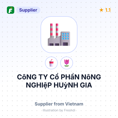 CôNG TY Cổ PHầN NôNG NGHIệP HUỳNH GIA – summary card, no photo uploaded yet