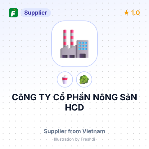 CôNG TY Cổ PHầN NôNG SảN HCD – summary card, no photo uploaded yet
