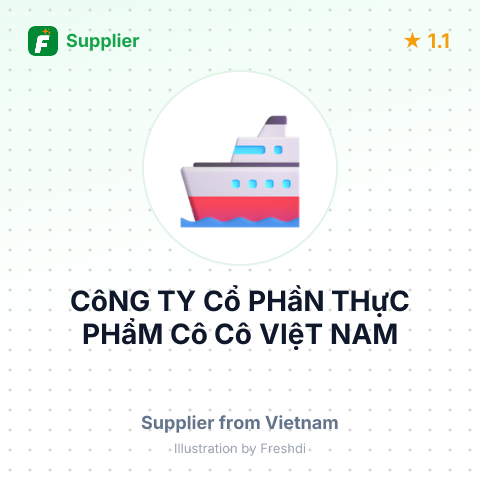 CôNG TY Cổ PHầN THựC PHẩM Cô Cô VIệT NAM – summary card, no photo uploaded yet
