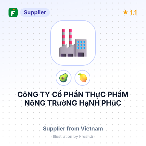 CôNG TY Cổ PHầN THựC PHẩM NôNG TRườNG HạNH PHúC – summary card, no photo uploaded yet
