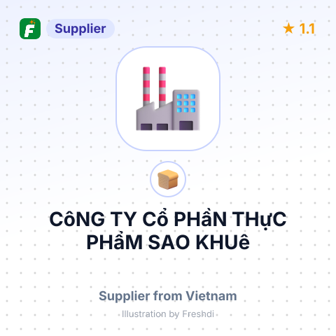 CôNG TY Cổ PHầN THựC PHẩM SAO KHUê – summary card, no photo uploaded yet