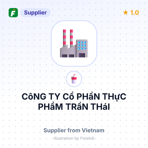 CôNG TY Cổ PHầN THựC PHẩM TRầN THáI – summary card, no photo uploaded yet