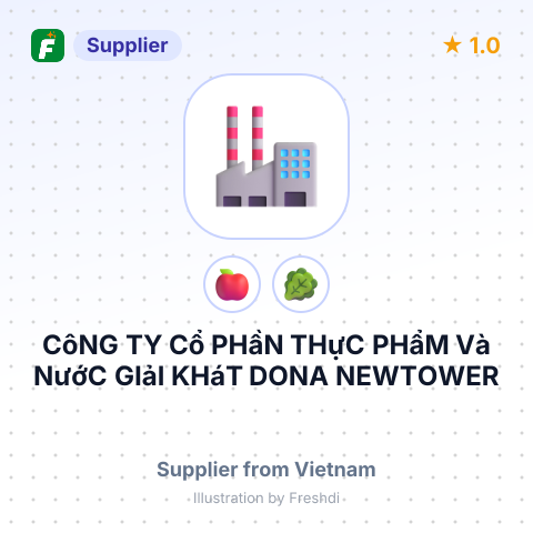 CôNG TY Cổ PHầN THựC PHẩM Và NướC GIảI KHáT DONA NEWTOWER – summary card, no photo uploaded yet