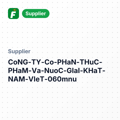 CôNG TY Cổ PHầN THựC PHẩM Và NướC GIảI KHáT NAM VIệT – summary card, no photo uploaded yet
