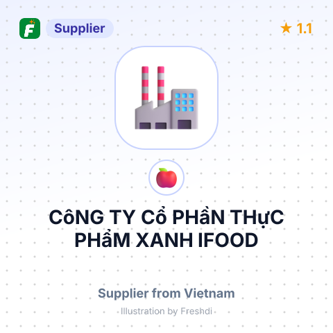 CôNG TY Cổ PHầN THựC PHẩM XANH IFOOD – summary card, no photo uploaded yet