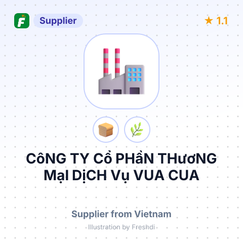 CôNG TY Cổ PHầN THươNG MạI DịCH Vụ VUA CUA – summary card, no photo uploaded yet