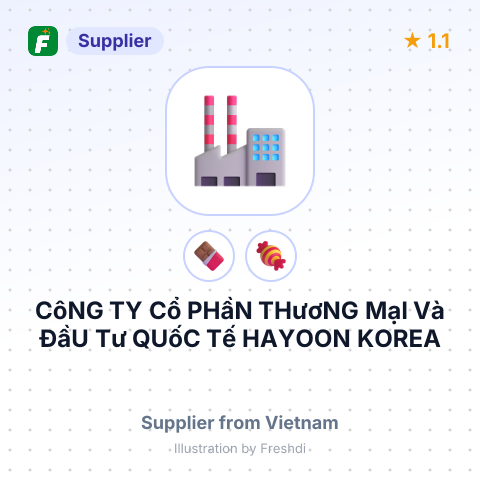CôNG TY Cổ PHầN THươNG MạI Và ĐầU Tư QUốC Tế HAYOON KOREA – summary card, no photo uploaded yet