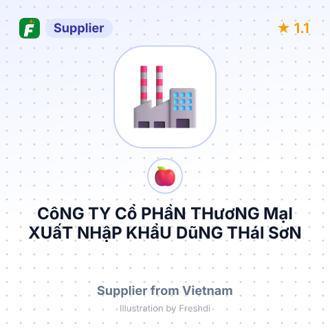 CôNG TY Cổ PHầN THươNG MạI XUấT NHậP KHẩU DũNG THáI SơN – summary card, no photo uploaded yet
