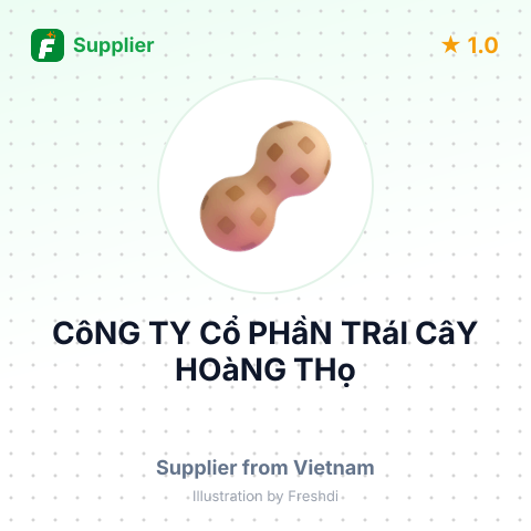 CôNG TY Cổ PHầN TRáI CâY HOàNG THọ – summary card, no photo uploaded yet