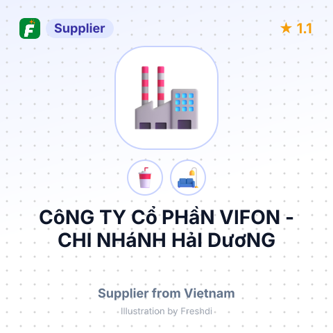 CôNG TY Cổ PHầN VIFON - CHI NHáNH HảI DươNG – summary card, no photo uploaded yet