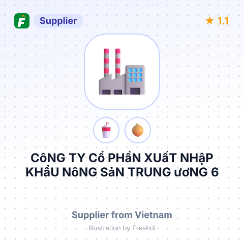 CôNG TY Cổ PHầN XUấT NHậP KHẩU NôNG SảN TRUNG ươNG 6 – summary card, no photo uploaded yet