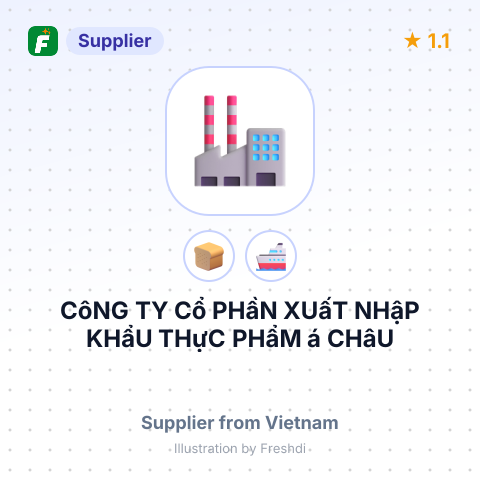 CôNG TY Cổ PHầN XUấT NHậP KHẩU THựC PHẩM á CHâU – summary card, no photo uploaded yet