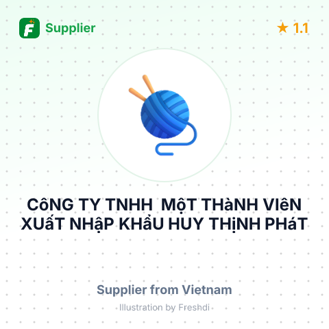 CôNG TY TNHH  MộT THàNH VIêN XUấT NHậP KHẩU HUY THịNH PHáT – summary card, no photo uploaded yet