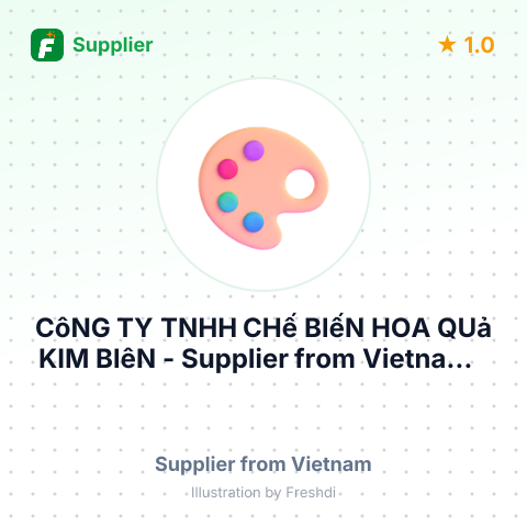 CôNG TY TNHH CHế BIếN HOA QUả KIM BIêN – summary card, no photo uploaded yet
