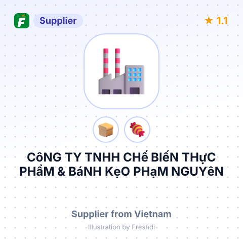 CôNG TY TNHH CHế BIếN THựC PHẩM & BáNH KẹO PHạM NGUYêN – summary card, no photo uploaded yet