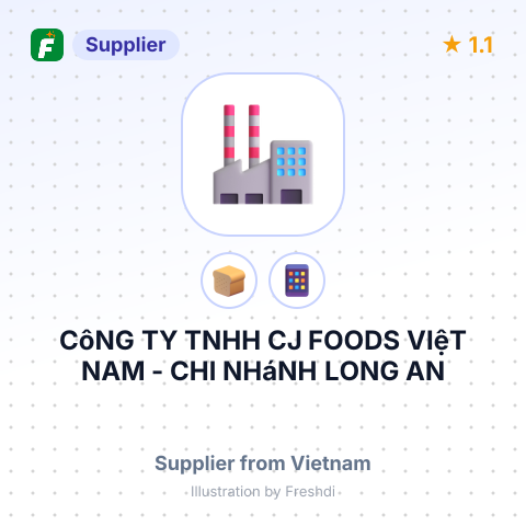 CôNG TY TNHH CJ FOODS VIệT NAM - CHI NHáNH LONG AN – summary card, no photo uploaded yet