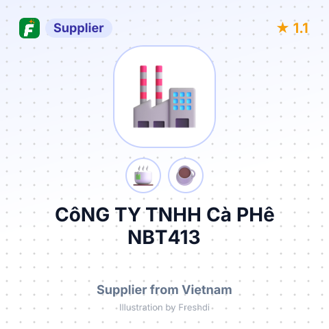 CôNG TY TNHH Cà PHê NBT413 – summary card, no photo uploaded yet