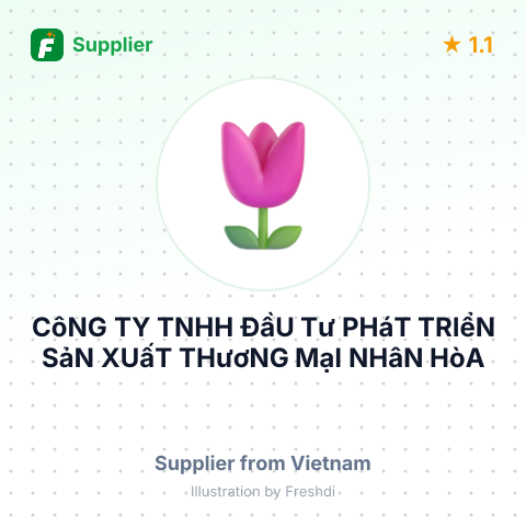 CôNG TY TNHH ĐầU Tư PHáT TRIểN SảN XUấT THươNG MạI NHâN HòA – summary card, no photo uploaded yet
