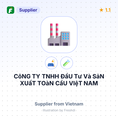 CôNG TY TNHH ĐầU Tư Và SảN XUấT TOàN CầU VIệT NAM – summary card, no photo uploaded yet