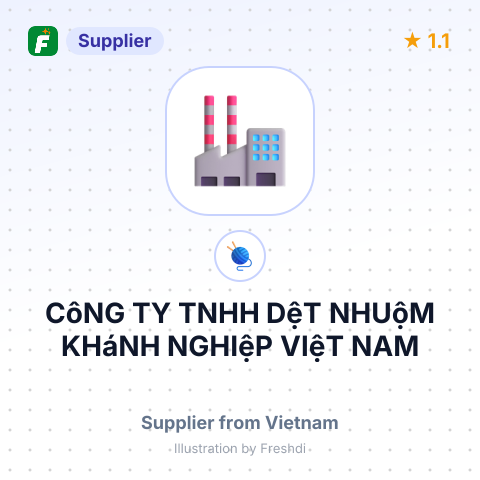 CôNG TY TNHH DệT NHUộM KHáNH NGHIệP VIệT NAM – summary card, no photo uploaded yet