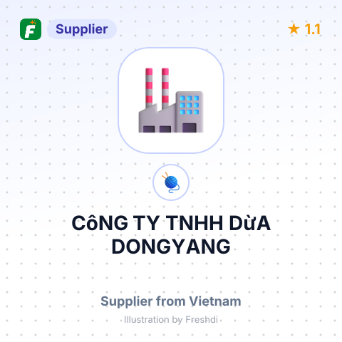 CôNG TY TNHH DừA DONGYANG – summary card, no photo uploaded yet