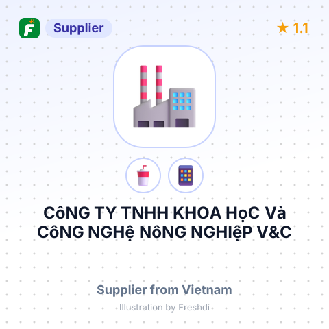 CôNG TY TNHH KHOA HọC Và CôNG NGHệ NôNG NGHIệP V&C – summary card, no photo uploaded yet
