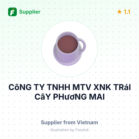 CôNG TY TNHH MTV XNK TRáI CâY PHươNG MAI – summary card, no photo uploaded yet