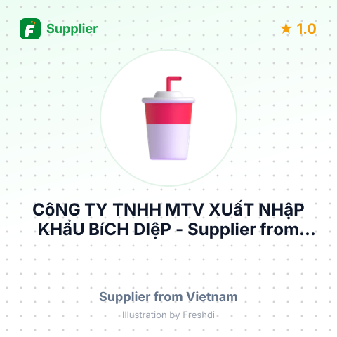 CôNG TY TNHH MTV XUấT NHậP KHẩU BíCH DIệP – summary card, no photo uploaded yet
