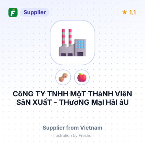 CôNG TY TNHH MộT THàNH VIêN SảN XUấT - THươNG MạI HảI âU – summary card, no photo uploaded yet