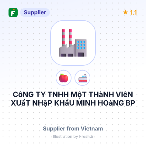 CôNG TY TNHH MộT THàNH VIêN XUấT NHậP KHẩU MINH HOàNG BP – summary card, no photo uploaded yet