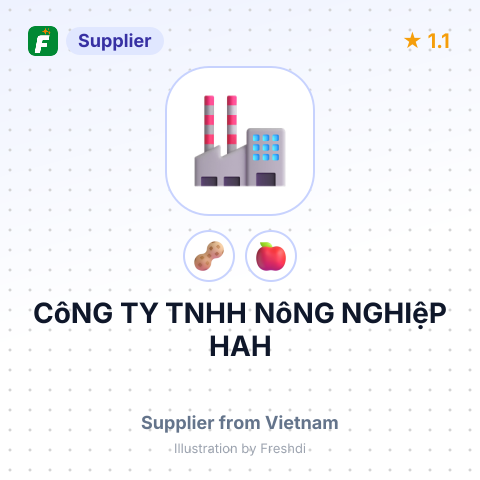 CôNG TY TNHH NôNG NGHIệP HAH – summary card, no photo uploaded yet