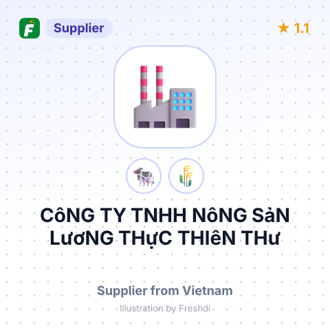 CôNG TY TNHH NôNG SảN LươNG THựC THIêN THư – summary card, no photo uploaded yet