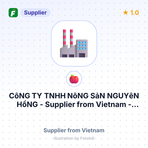 CôNG TY TNHH NôNG SảN NGUYêN HồNG – summary card, no photo uploaded yet